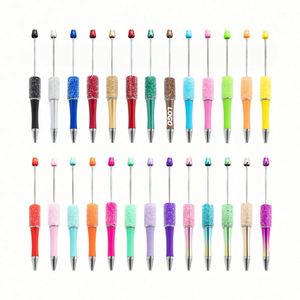 DIY Beaded Ballpoint Pens with <b>Glittering</b> Rhinestones, Multicolor Starry Design, Creative Craft Gift for All Ages - Product Image 1