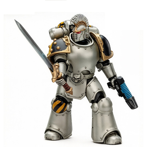 JOYTOY <span class=keywords><strong>Warhammer</strong></span> Horus Heresy Iron Warriors Portador del Estándar Figura de Acción a Escala 1/18 Modelo Articulado Coleccionable - Product Image 4