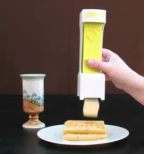 新型手持式吐司奶酪切片机厨房手压式夹心黄油分配器分隔器手动厨房奶酪切片机