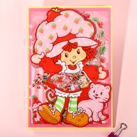 Cuaderno A7 de Hojas Sueltas Acrílicas con Diseño Navideño y de Halloween de Mikko, Estilo Japonés y Coreano, 50 Páginas, Diario DIY, Dibujos Animados y Anime