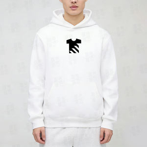 Sweat à capuche pour homme brodé sur mesure, vente en gros, haute qualité, 360 GSM, 100% coton, tissu bouclé français, coupe classique, sweat à capuche graphique pour homme - Product Image 3