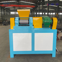 Granulateur-compacteur à double rouleau entièrement automatique de 2 tonnes par heure avec forme oblate pour la production d'engrais composé NPK 380V