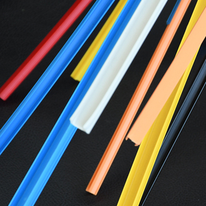 Đen ép đùn t Khe nhôm hồ sơ với nhựa bao gồm danh sách của PP PVC bao gồm dải Sản phẩm loại nhựa hồ sơ - Product Image 2