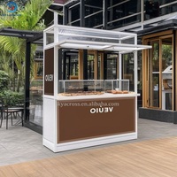 Chariot de vente ambulant personnalisable en usine, chariot alimentaire mobile multifonctionnel, chariot à café mobile, usage commercial