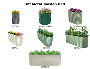 Factory Price 32" Tall <b>Raised</b> Garden Bed Backyard Patio <b>Planter</b> Box for Flowers Herbs Fruits - Product Image 3