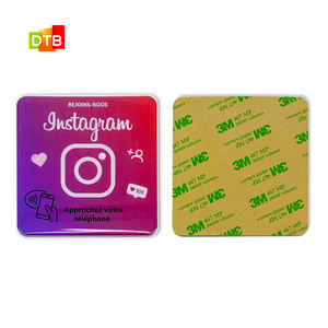 Personalizar impresión Google <span class=keywords><strong>gracias</strong></span> comentarios pegatina tarjeta WhatsApp Instagram PVC tarjeta TikTok NFC etiqueta acción botón - Product Image 4