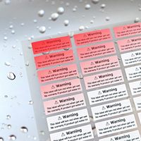 Etiqueta Adhesiva de Seguridad para Productos Electrónicos de Alta Calidad, Papel Sensible al Agua, Sensor de Cambio de Color