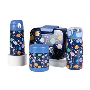 Children's Straw Water <b>Bottle</b> 304 Stainless Steel Insulated Leak Proof Set For School Use - Product Image 5