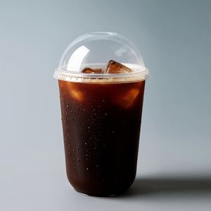 Gobelet à café ou à thé en plastique PET transparent de haute qualité, imprimé sur mesure, calibre 89, jetable, pour impression personnalisée à partir de 1000 pièces - Product Image 1