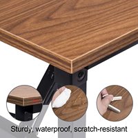 Mesa plegable multifunción con 2 tomas de corriente y puertos de carga USB 2.1A Mesa plegable moderna