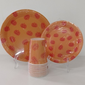 <span class=keywords><strong>Tema</strong></span> di <span class=keywords><strong>Halloween</strong></span> decorazioni per feste forniture per feste stoviglie piatto di carta, tazza di carta - Product Image 2