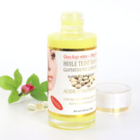 Sérum Concentré Éclaircissant Gluta Kojic White Skin avec Vitamine C pour Atténuer les Taches Brunes, Réparer et Blanchir les Pores Noirs