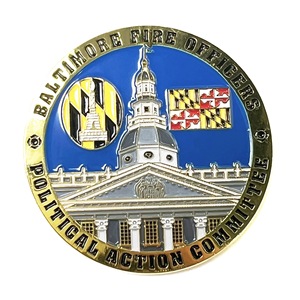 Custom Badges <b>Metal</b> Enamel Commemorative Coin Butterfly Clasp <b>Pin</b> Style Business Gifts Alloy Material - Product Image 1