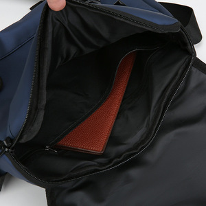 Wholesale <b>Navy</b> Blue Nylon Messenger <b>Bag</b> With Buckle Closure Small Size Durable Daily Use Crossbody <b>Bag</b> - Product Image 4