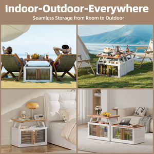 Hộp đựng đồ xếp chồng được HAIXIN, dung tích lớn, chất lượng tốt, bền, dùng cho cắm trại, hộp chứa đồ ngoài trời, có thể gấp gọn, hộp để đồ trên sàn - Product Image 5