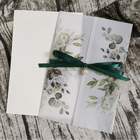 Cartes d'invitation de mariage semi-transparentes à prix d'usine, impression personnalisée, invitations pour invités de fête nuptiale