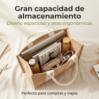 Bolsa de Yute con Asas de Algodón, Diseño Premium Personalizable OEM para Tiendas Minoristas y Regalos Empresariales
