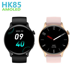 Montre connectée tendance HK85 2025 avec écran rond AMOLED Ultra HD de 1,43 pouces, appels NFC/BT, commande vocale IA, bracelet en silicone, fonction boussole - Product Image 3