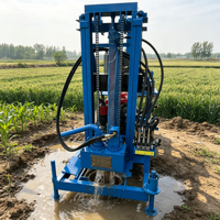 Foreuse hydraulique diesel sur roues pour puits d'eau de 100 à 200 m pour l'irrigation de grandes plantations agricoles