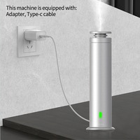 Diffuseur d'arômes cylindrique de luxe pour hôtel, argent et noir, sans eau, grande capacité, pour huiles essentielles, diffuseur d'arômes en forme de tour