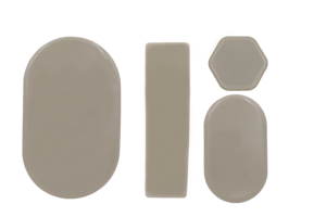 Protector de Patas de Silla Personalizado y Duradero de HDPE y EVA, Color Beige/Negro, 7mm, para Muebles Pesados, Deslizamiento Fácil - Product Image 2