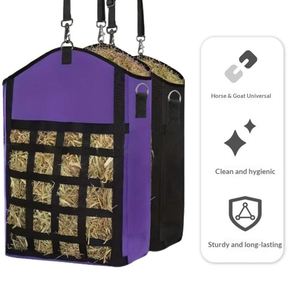 Wholesale New Style Large Capacity Nylon Foldable Horse Feeding & Checkered Horse Grass Withered Grass Storage Bag Outdoor Use - Product Image 2
