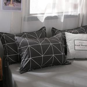 Simple Classic Queen Bedding <strong>Set</strong> 5 Size Bed Linen 4pcs <strong>Set</strong> <strong>Duvet</strong> Cover <strong>Set</strong> Pastoral Bed Sheet AB Side <strong>Duvet</strong> Cover <strong>Black</strong> - Product Image 4