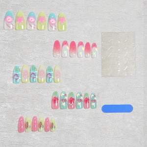 <span class=keywords><strong>Uñas</strong></span> Postizas K057 Ocean 3D con Diseño Tallado, Estilo Fresco y Suave INS, Estética Minimalista Occidental, ABS Premium Reutilizable, Venta al por Mayor, Stock Disponible - Product Image 3