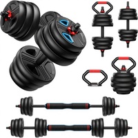 Ensemble d'haltères réglables FITPLAM 5-en-1 20/35/45/55/70/90lbs, double verrouillage, stable, gain de place, équipement de gym à domicile unisexe