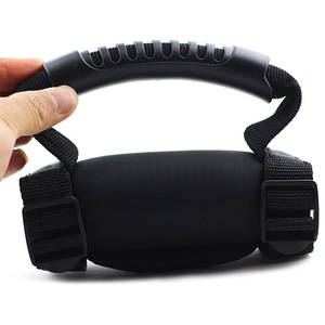 Poignées de sécurité pour barre anti-roulis UTV, poignées souples en tissu OXFORD noir, ajustement universel, ceinture de sécurité passager, rénovation/amélioration, garantie 12 mois - Product Image 2
