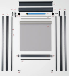 פרגולה חשמלית חכמה מובנית עם מסילות רגילות, עמידה בפני אש, עמידה בפני רוח ועמידה למים, עם צלונים נגללים. - Product Image 5