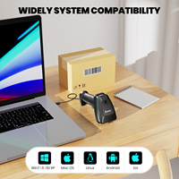 Eyoyo – Scanner de codes-barres 1D 2D sans fil UPC pour Apple/Win/Android/Lunix Tabket PC