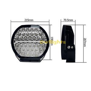 Luces LED de conducción de 9-32V CC, iluminación automática, focos LED de 9 pulgadas para coche, superbrillo, Color blanco y ámbar con accesorios DRL para coche - Product Image 5