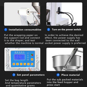 Cohomachine ngày in dán gói nhỏ máy đóng gói dán máy đóng gói túi - Product Image 3