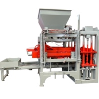 Machine à blocs hydraulique entièrement automatique QT4-15, compatible avec une centrale de mélange, pour la production de blocs creux et de pavés colorés pour les travaux civils