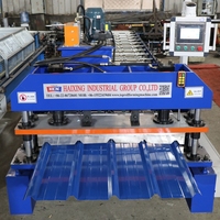 Machine de formage de tôles de toiture trapézoïdales automatique et ligne de production de tuiles de toiture - Prix d'usine de qualité industrielle