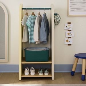 Porte-manteau en bois de style moderne petite armoire de rangement pour la décoration de meubles de chambre à coucher pour enfants