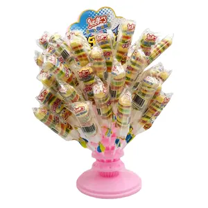 HY Toys60 sets of display stand hamburger grilled gummy candy Gummy lollipop children's super cute supplier