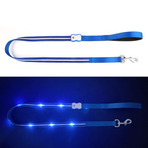 Yeni varış Light Up köpek tasma Led aydınlatma Led köpek naylon <span class=keywords><strong>Pet</strong></span> şarj edilebilir Led köpek tasma Led - Product Image 1