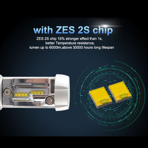 Vente en gros de phares automobiles à LED S700S H8 H11 9006 9012 H4 Phare à LED ZES 6000LM Ampoules de phares à LED sans ventilateur - Product Image 3