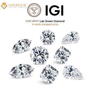 Diamants de laboratoire IGI 1ct/1.5ct/2ct/3ct, différentes formes de taille, VVS VS couleur D, HPHT CVD, diamants créés en laboratoire pour la fabrication de bijoux - Product Image 1