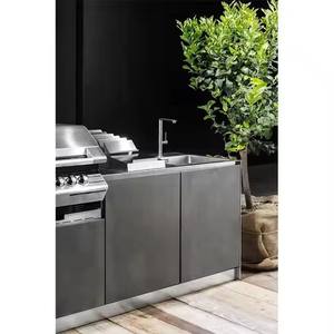 Maxnice <span class=keywords><strong>Armoire</strong></span> de cuisine extérieure en acier inoxydable 304 avec dessus en marbre Usine personnalisée certifiée CE - Product Image 3