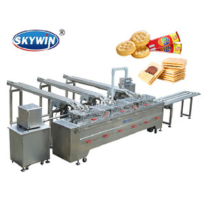 Tự Động 3 + 2 Mini Biscuit Làm Bánh Sandwich Dây Chuyền Sản Xuất Máy - Product Image 1