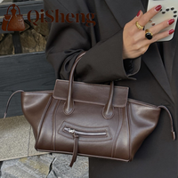 Nouveau Sac Bandoulière de Luxe en Cuir Véritable de Haute Qualité, Sac à Main Tendance avec Motif Visage Souriant, Grande Capacité, Sac à Bandoulière Simple pour Femme