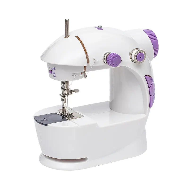 NO.201 Mini máquina de coser de mano Mini tamaño conveniente máquina de coser portátil eléctrica multifunción