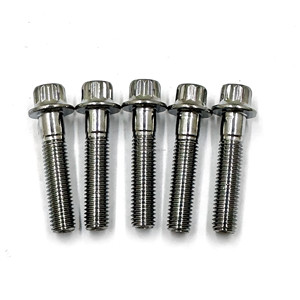 Chromoly Silver M7 X 32 12 PT болт M7 фланцевый болт для деталей колес BBS