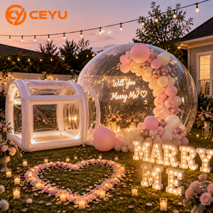Ceyu Maison Bulle Gonflable Commerciale pour Demande en Mariage, Arche <span class=keywords><strong>de</strong></span> Ballons Néon 'Marry <span class=keywords><strong>Me</strong></span>', Glamping, Événement Extérieur Romantique, Vente en Gros - Product Image 2