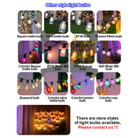 Guirlandes lumineuses LED G40 de 25 pieds, ampoules Edison, décorations de Noël d'extérieur, alimentées par énergie solaire, étanches IP65