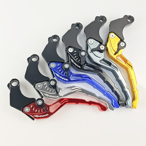 Palanca de Freno para Manillar de Motocicleta Qiangye, Aleación de Aluminio CNC, Ajuste Universal, Freno de Disco Delantero y Trasero, Rojo, Azul, Plateado, Dorado, Titanio - Product Image 1