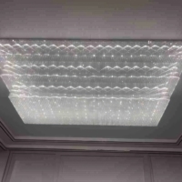 JYLIGHTING Prix Compétitif Villa Hall Hôtel Projet Personnalisé Lustre en Verre Cristal LED de Luxe Suspension Plafond